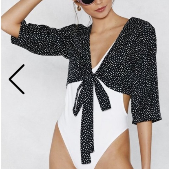 Nasty Gal Tops - You've Dot to Be Kidding Crop Top